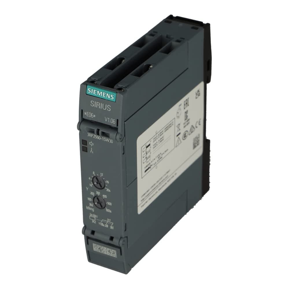 SIEMENS 3RP25601SW30 relé temporizador estrella-triángulo 1-20 s, overshoot 30-600 s, 3 contactos NO