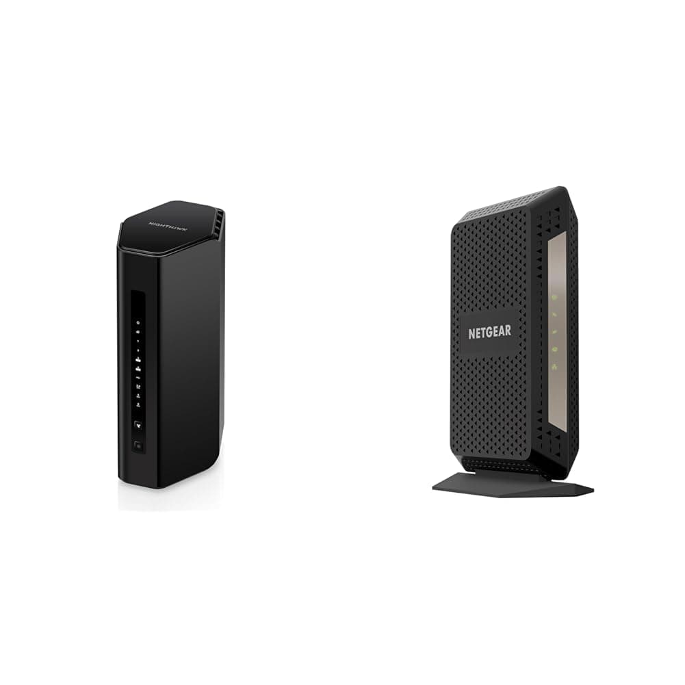 NETGEAR Nighthawk WiFi 7 Router RS200 + Cable Modem DOCSIS 3.1 CM1000 (bundle)