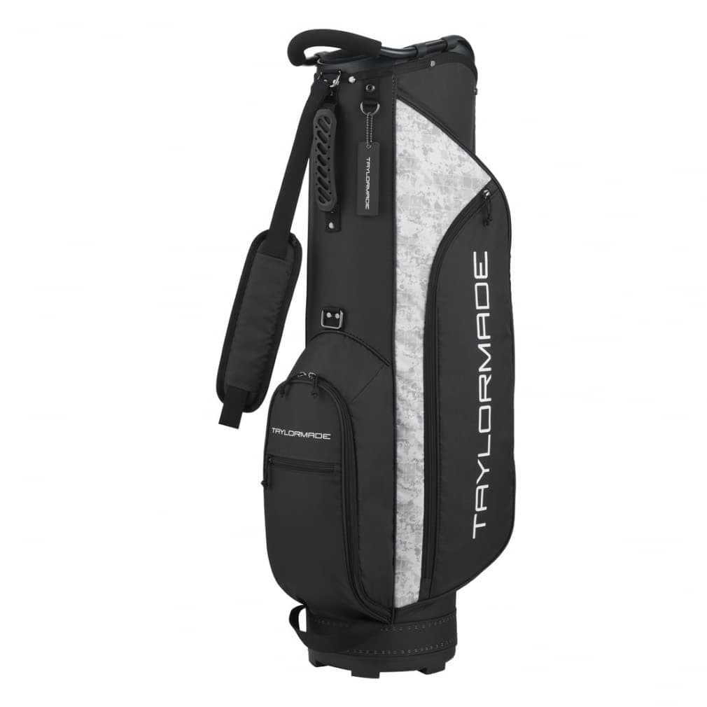 TaylorMade TJ111 Slim Caddy Bag 23SS Negro, Bolso de Caddy Delgado