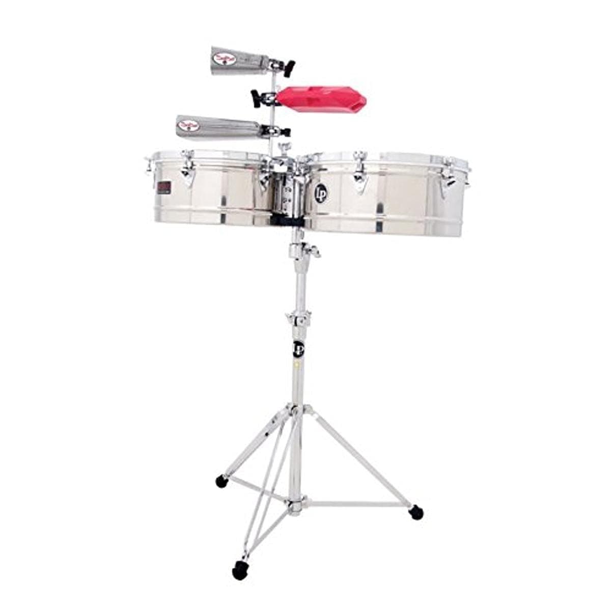 Latin Percussion Timbales de acero inoxidable LP Prestige Series (14 pulg./15 pulg.) LP1415-S