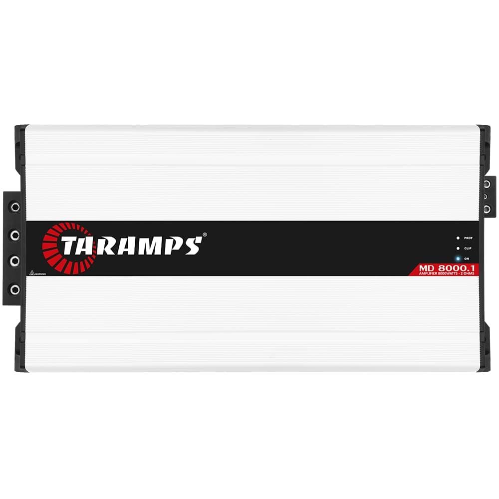 Taramps MD 8000.1 Amplificador 2 Ohmios 8000 Watts RMS 1 Canal Full Range, Monobloque para Auto, Indicador LED, Clase D, Ideal para Subwoofer, MD 8k 001575