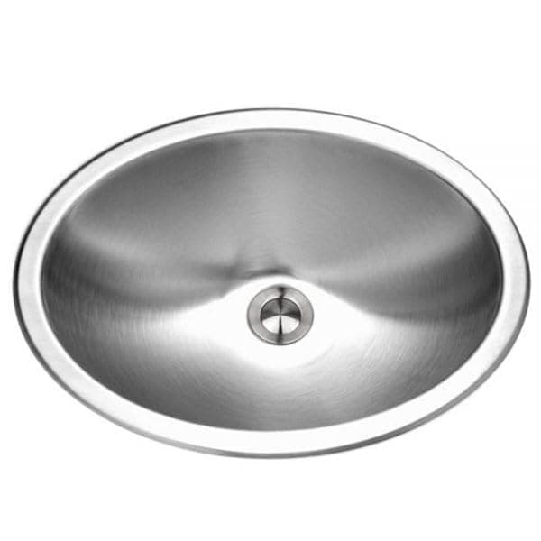 Houzer Opus CHO-1800-5 Fregadero Ovalado Undermount 18" con Desagüe Overflow - Paquete de 5