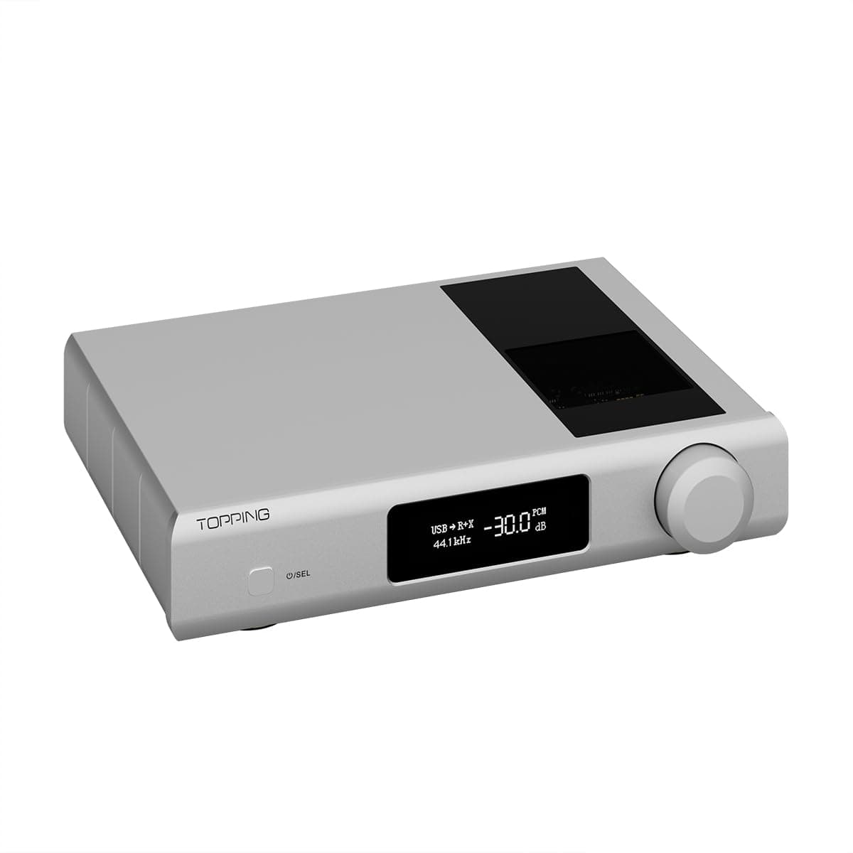 KGUSS Topping D90 III Discrete DAC preamplificador Hi-Fi balanceado (Plata)