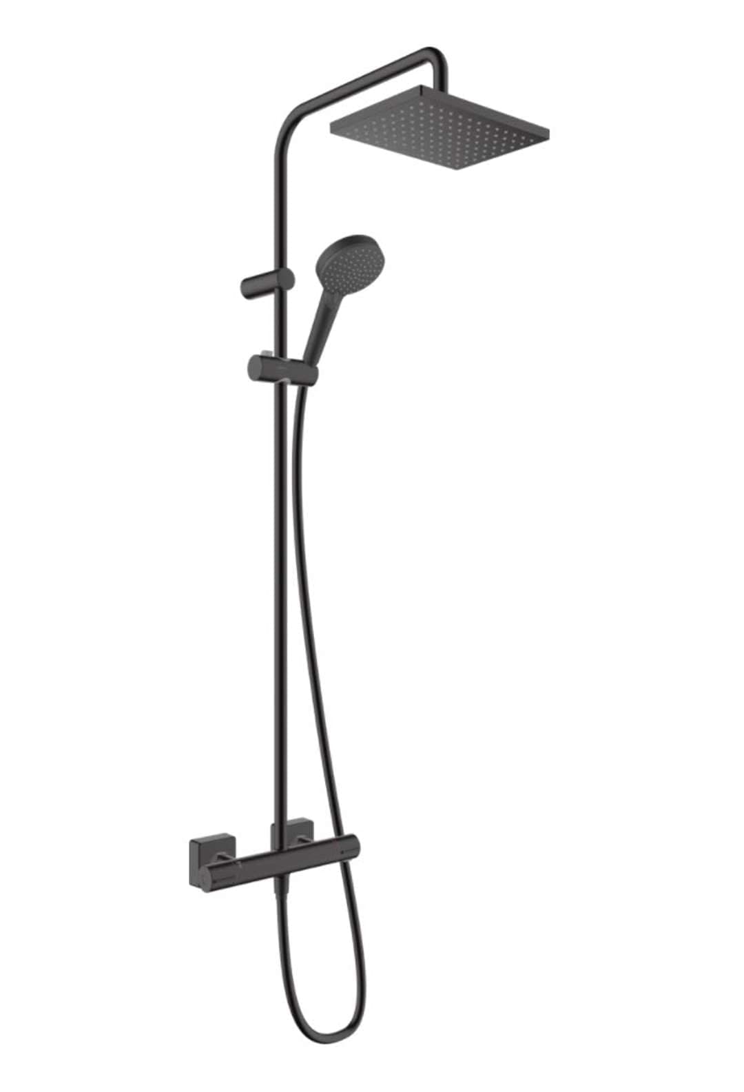 hansgrohe Vernis Shape 230 EcoSmart con termostato, negro mate, 26097670