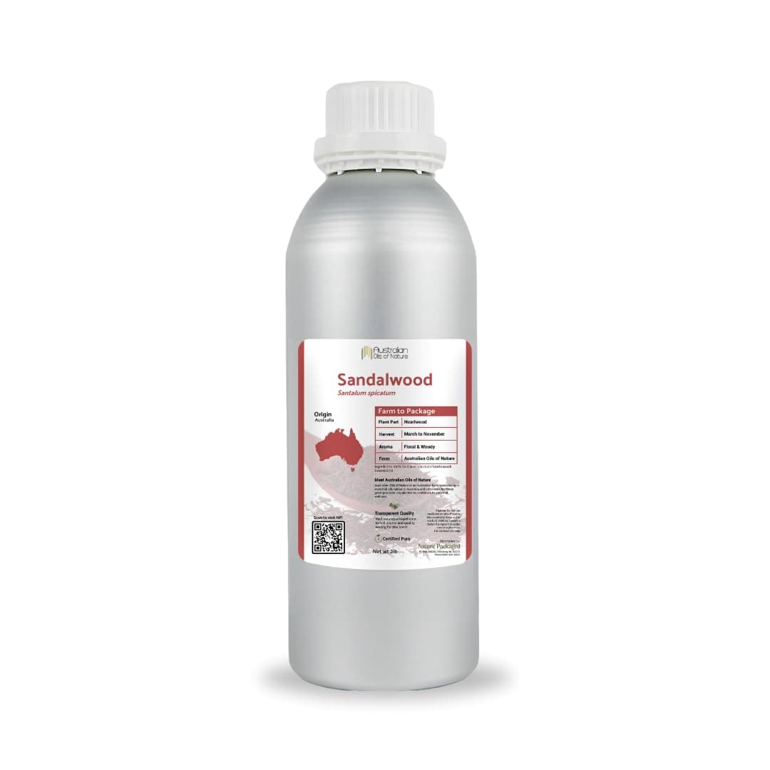 Nature Packaged Aceite Esencial de Sándalo - Australian Oils of Nature - Steam Distilled (2lbs)