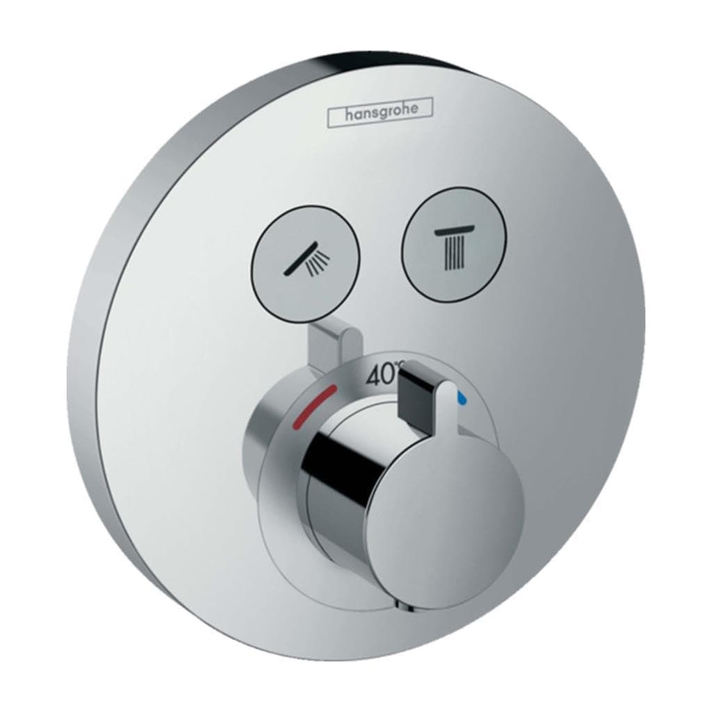 hansgrohe ShowerSelect S termostato empotrado para 2 salidas cromo 15743000