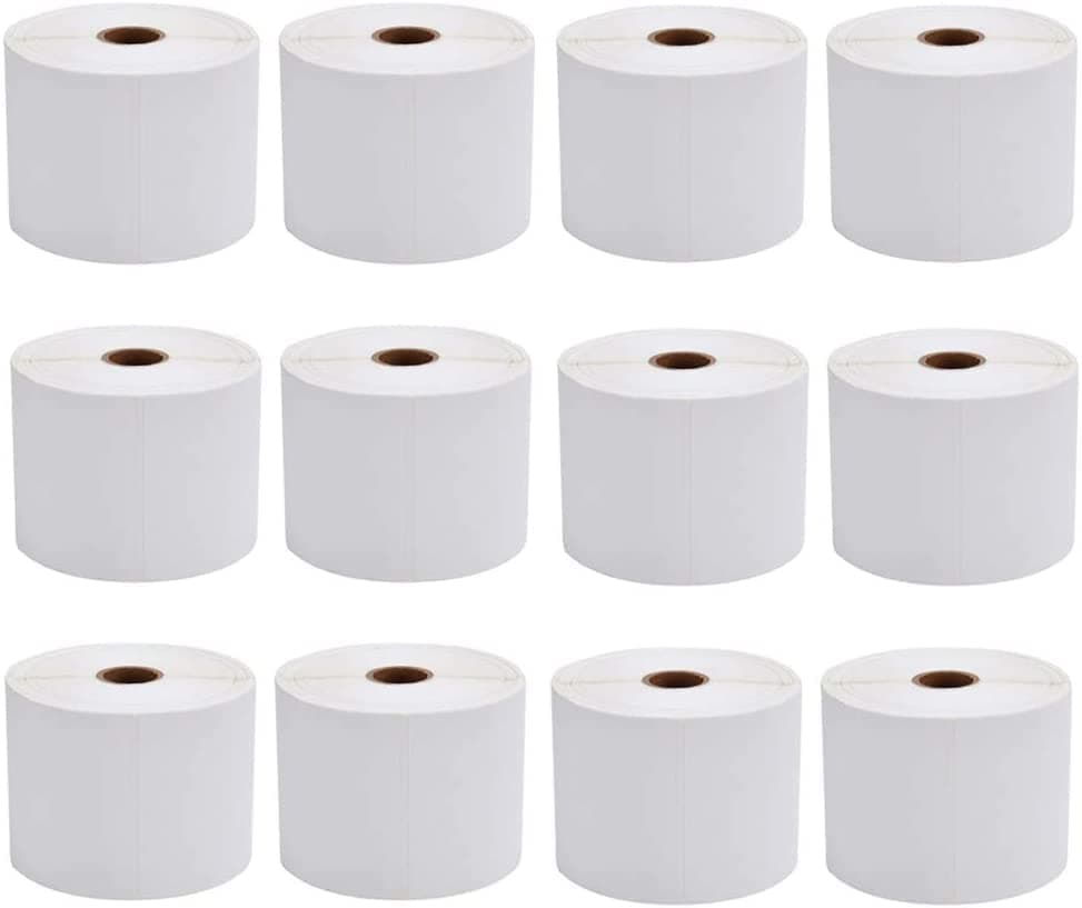 BESTEASY Etiquetas Térmicas Directas 4x6, 80 Rollos de 450 Etiquetas/Rollo Compatibles con Zebra DT-450-80