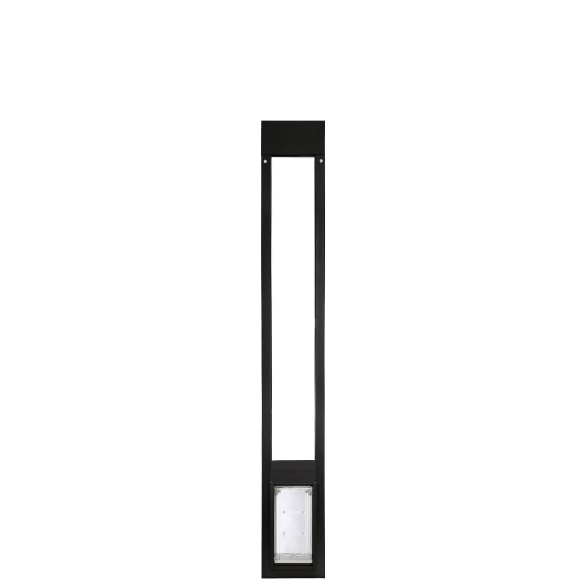 Puerta para Mascotas Endura Flap Thermo Panel de Doble Panel para Climas Extremos | Solución de Puerta para Mascotas Aislada Premium | Resistente, Segura y Resistente a la Intemperie | Negra, Aleta Pequeña, Altura del Deslizamiento de 74.75"-77.75" 01EF-C10SS-1B-3DS