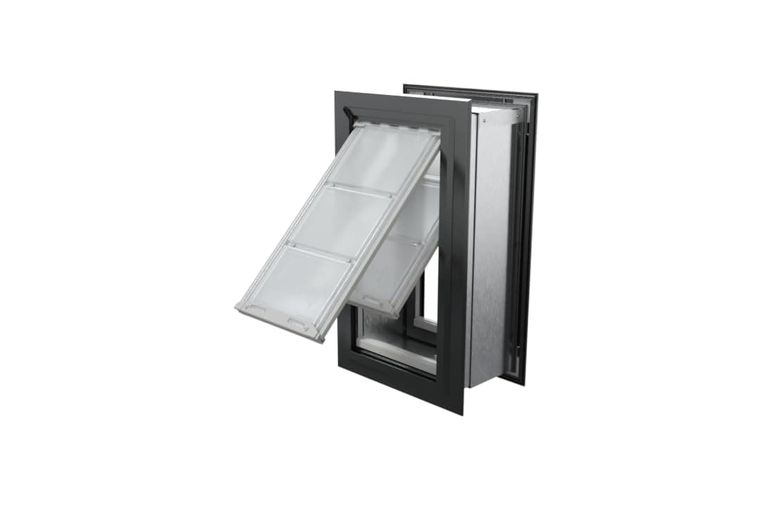 Puerta para Mascotas Endura Flap para Paredes en Negro 04PP08 2B