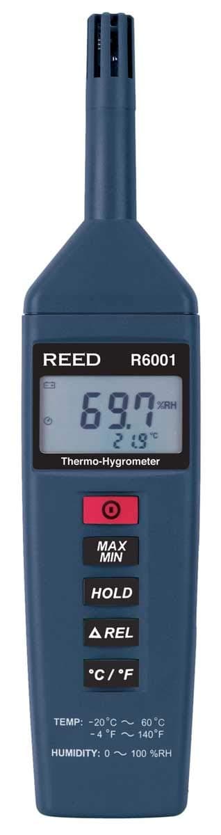 REED Instruments R6001 Termo-Higrómetro portátil con certificado de calibración NIST R6001-NIST