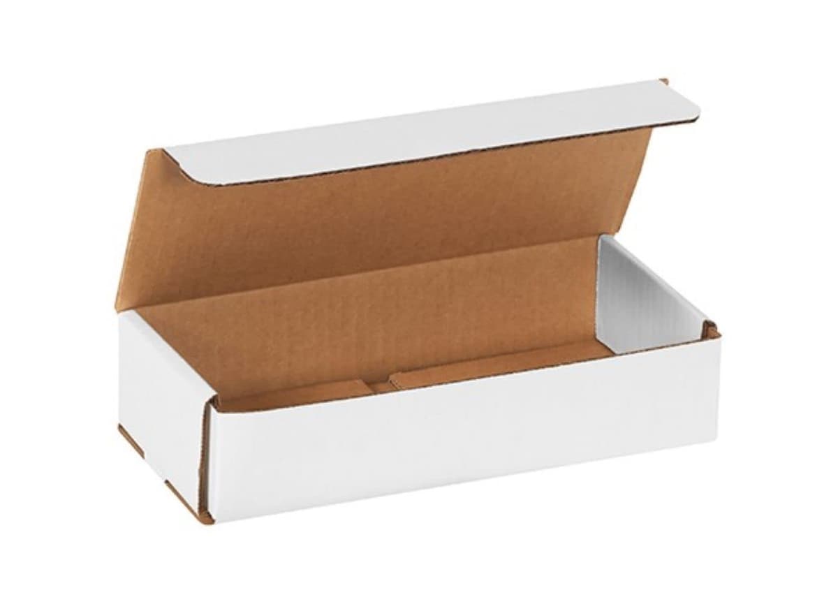 Secure Seal Mailers 9x4x2" Pack x400 Cajas plegables corrugadas blancas BSM942-400