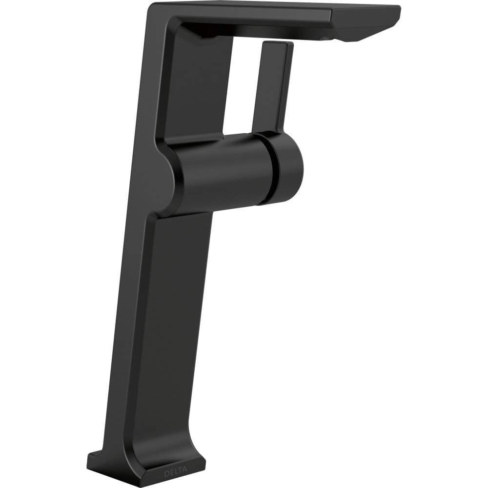 Delta 799-BL-DST Pivotal Grifería monomando para lavabo tipo vessel, negro