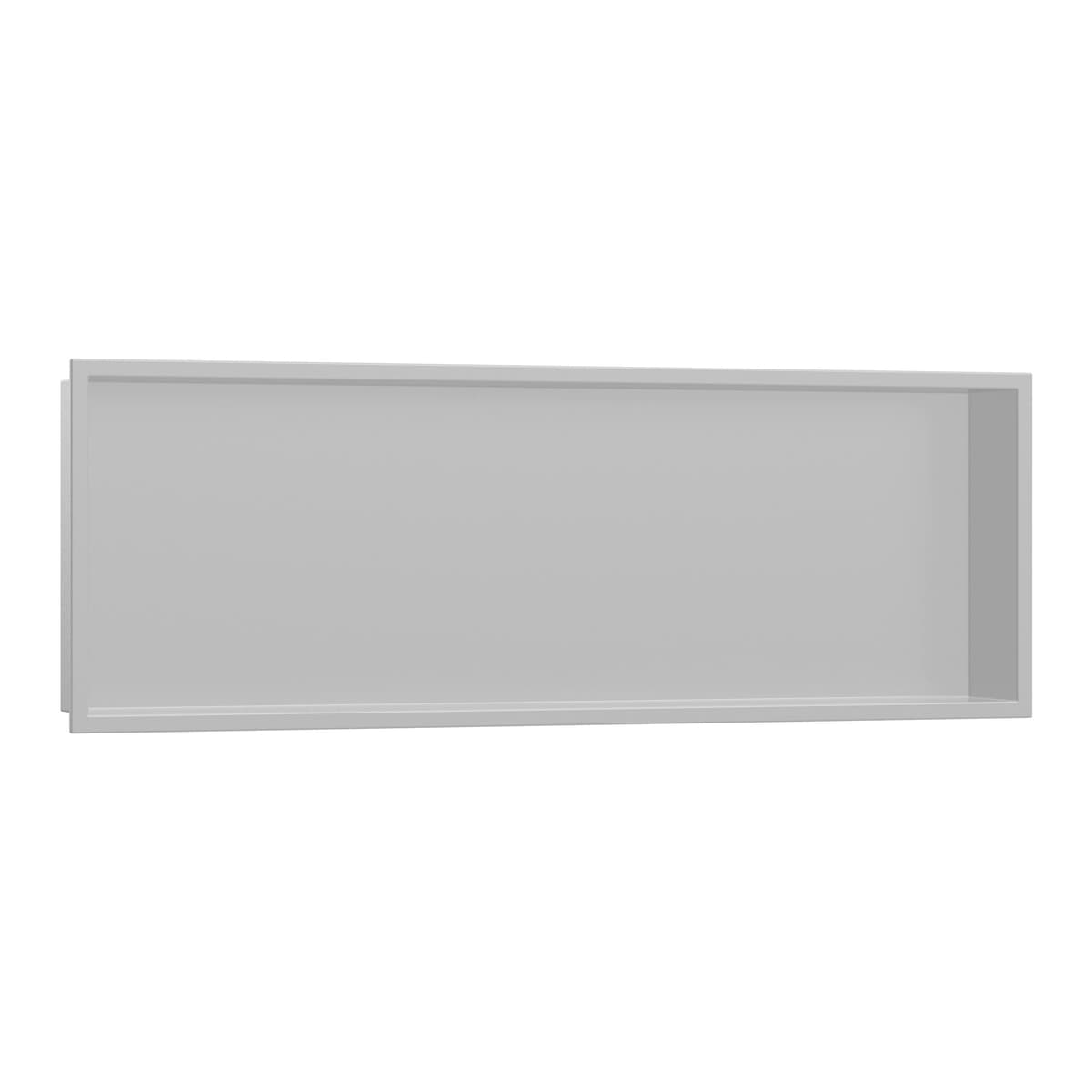 hansgrohe XtraStoris Niche empotrada con marco integrado 12x36x4 in Concrete Grey 56067380