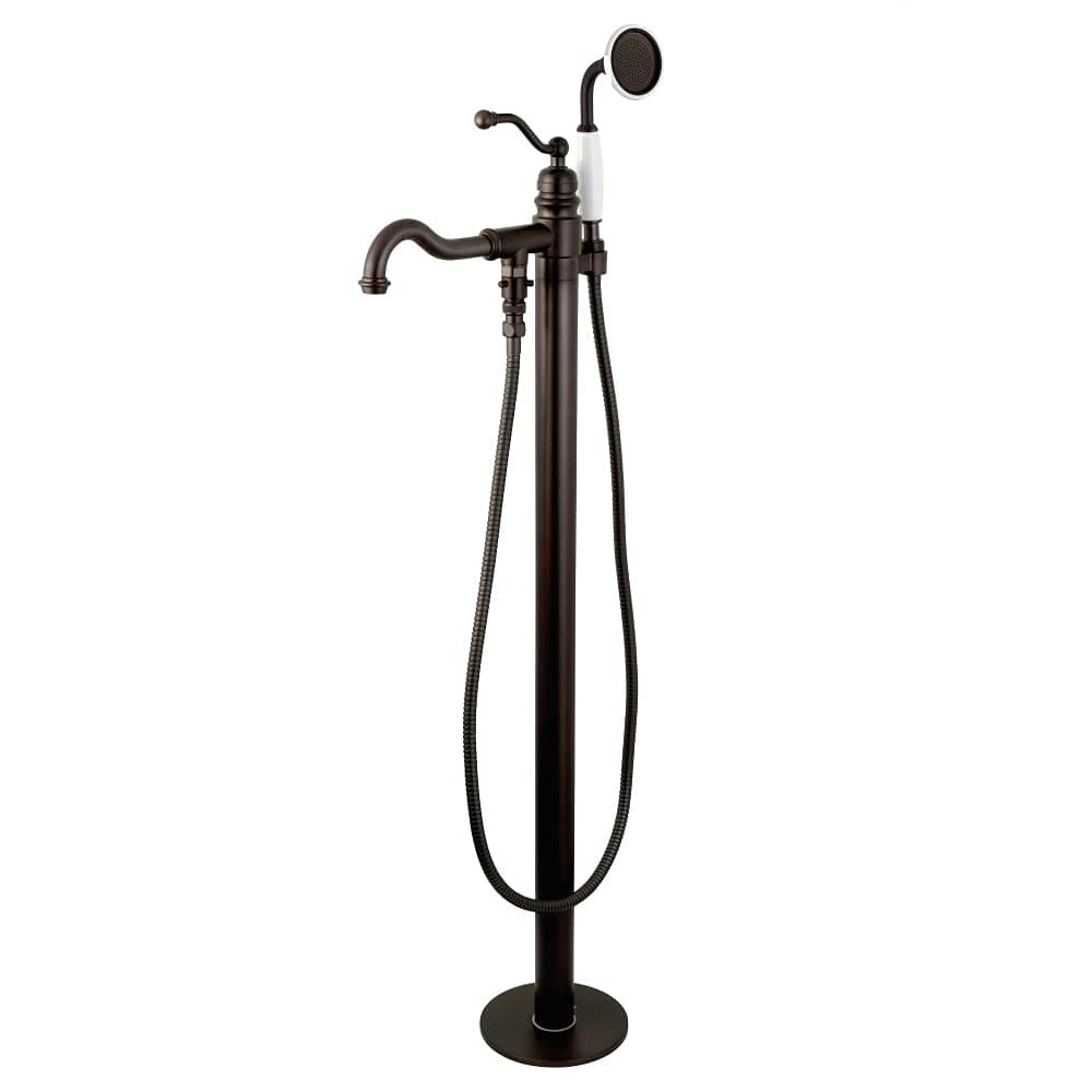 Kingston Brass Grifo independiente para tina KS7135ABL con ducha manual, oil rubbed bronze