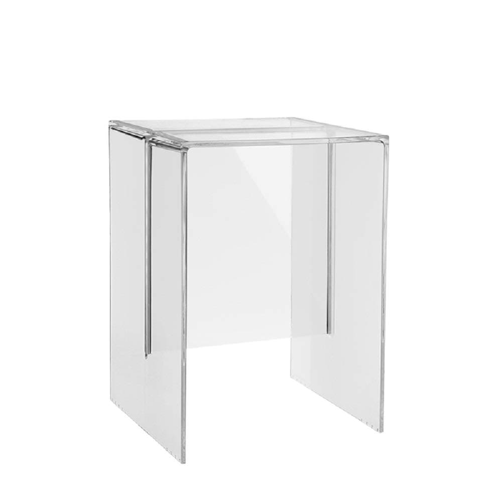 Kartell Max-Beam Taburete/Mesa por Ludovica & Roberto Palomba, Pack de 1, Cristal Transparente 09900B4