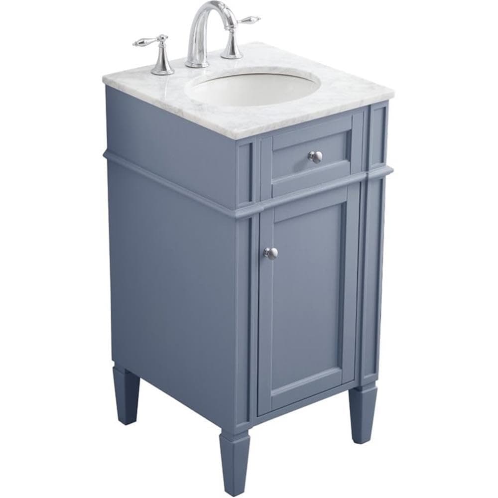 Elegant Decor Vanity para baño Park Avenue 18" - Gris VF12518GR