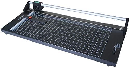 KD-Tec Cortador rotatorio profesional para papel 63" - hoja de acero, pie antideslizante SU