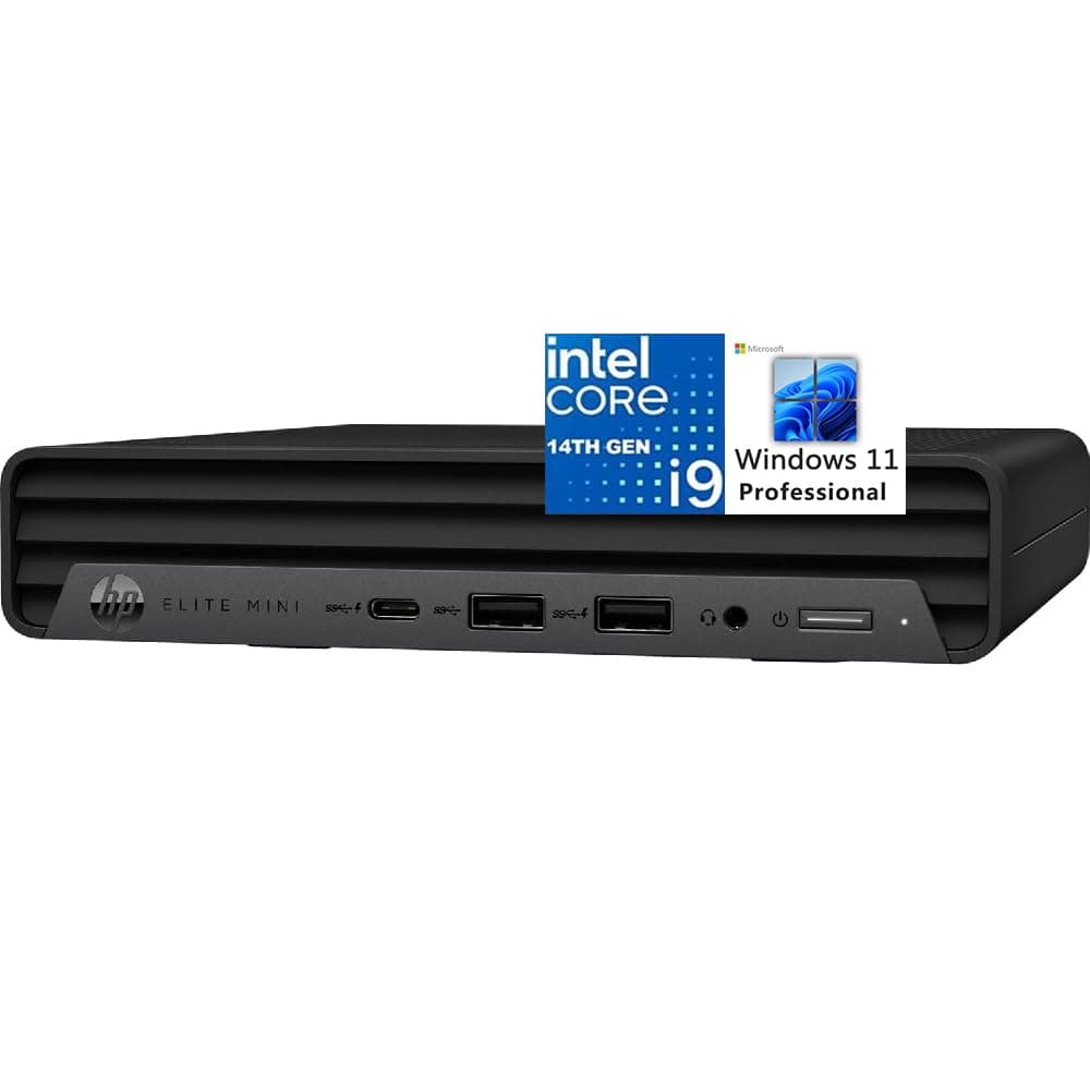 HP Elite Mini 800 G9 - Mini PC con Intel i9-14900T, 32GB RAM, 1TB SSD, Triple 4K, Windows 11 Pro