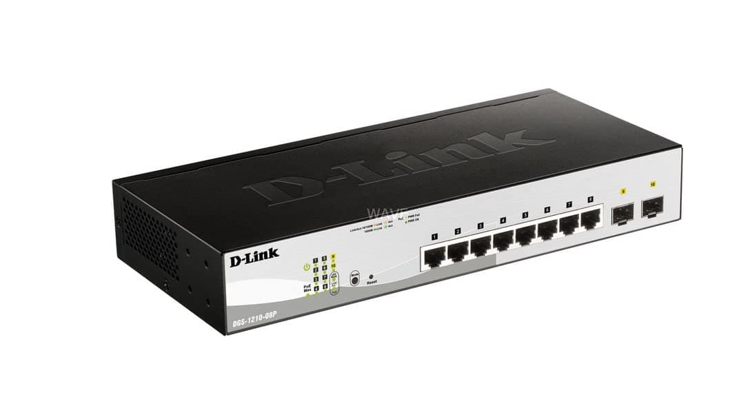 D-Link Web Smart DGS-1210-08P - Switch - administrado