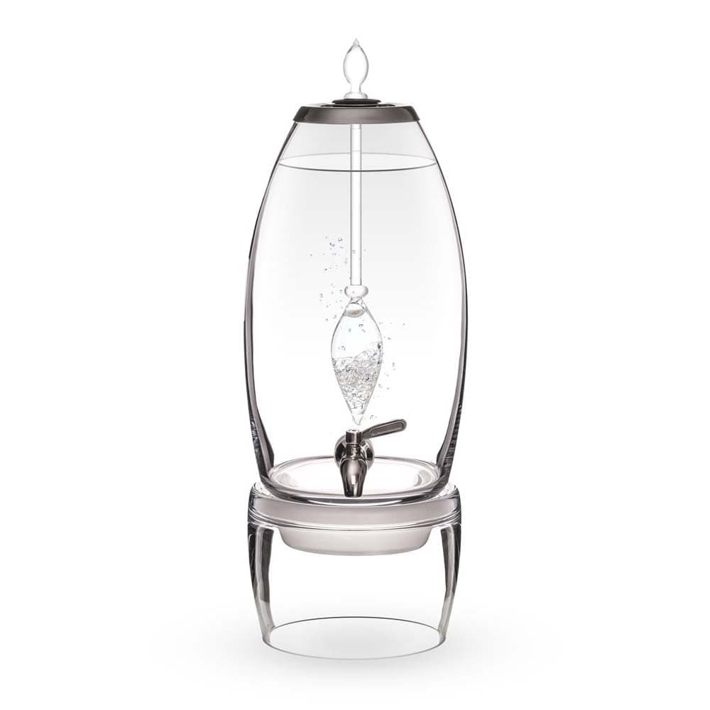 VitaJuwel Grande Diamonds Fuente de agua con virutas de diamante 4ct. y cuarzo claro 05SGVJDIAM