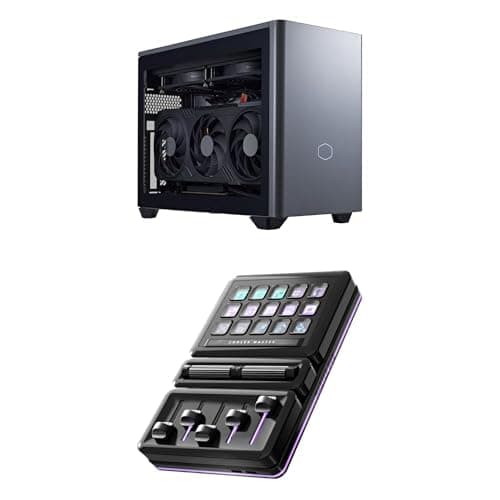 Cooler Master NR2 Pro MasterHUB Creator Kit Bundle con Mini ITX - Ryzen 7 7800X3D, RX 9070 XT, 32GB, 2TB