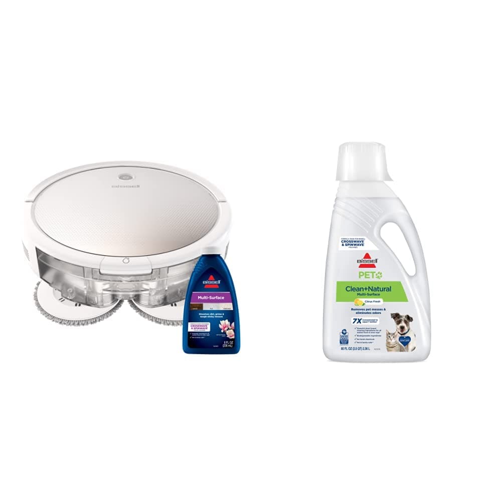 BISSELL SpinWave Pet Robot + 80 oz. Fórmula All Natural