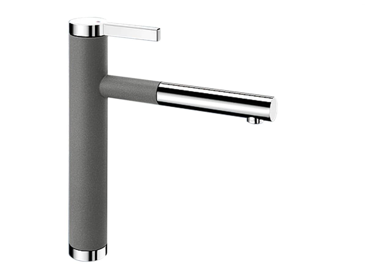BLANCO LINEE-S grifería para cocina con ducha extraíble, gris, 518439