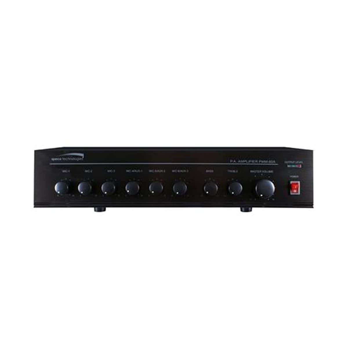 SPECO Amplificador de Potencia PA 120W con 6 Entradas SPC-PMM120A