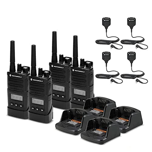4 x Motorola RMU2080d On-Site Radios con display + 4 x HKLN4606 Micrófonos - Paquete de 4 con mic RMU2080D_EDIR_8