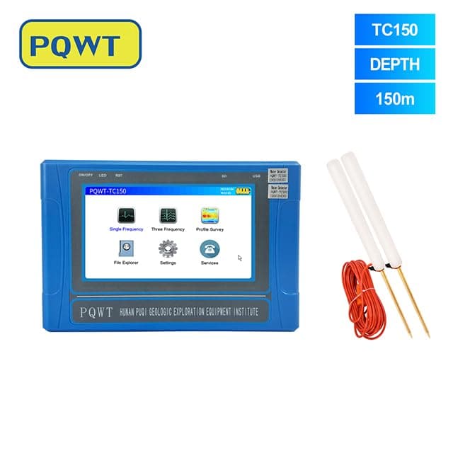 PQWT-TC150 Detector portátil multifunción de agua subterránea con mapeo automático, 150M
