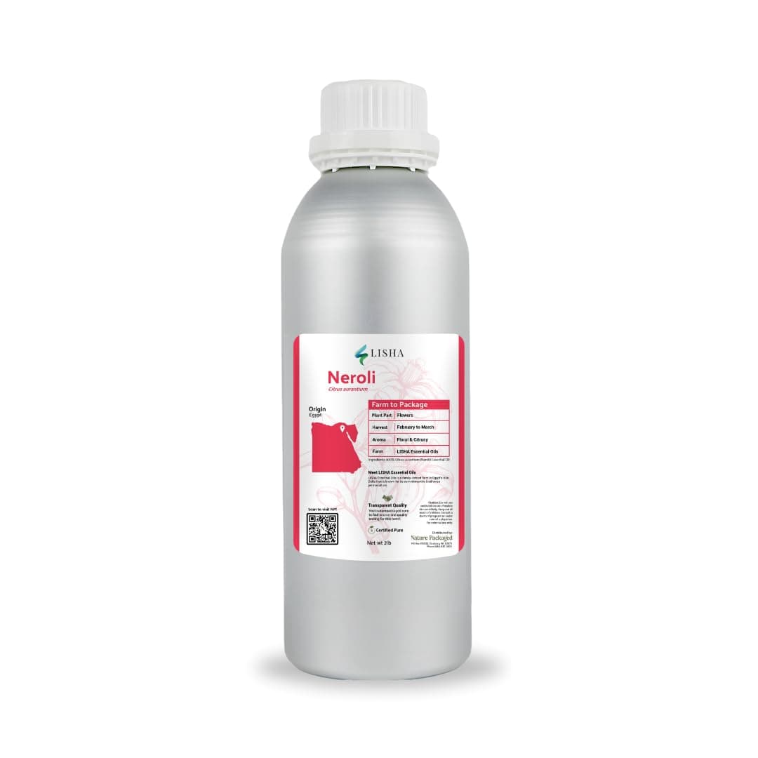 Nature Packaged Neroli Essential Oil - Aceite Azahar 100% puro (2lbs) - Direct from Egyptian Nile Delta Farms