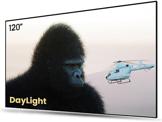 AWOL VISION 120" UST ALR Projector Screen para Ambientes Con Luz Diurna, Fresnel, Fixed Frame C132