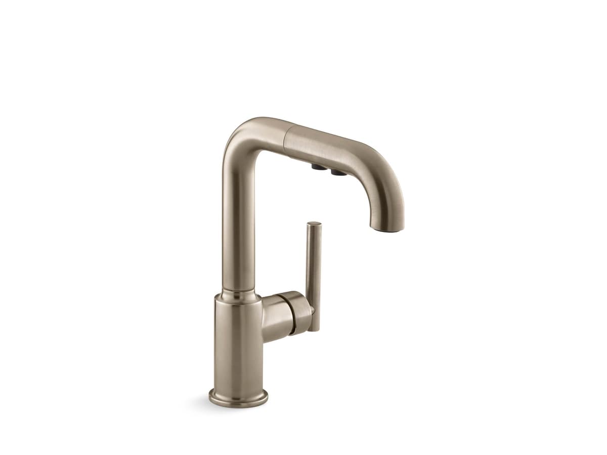KOHLER Purist para barra o prep con rociador extraíble de tres funciones 7506-BV