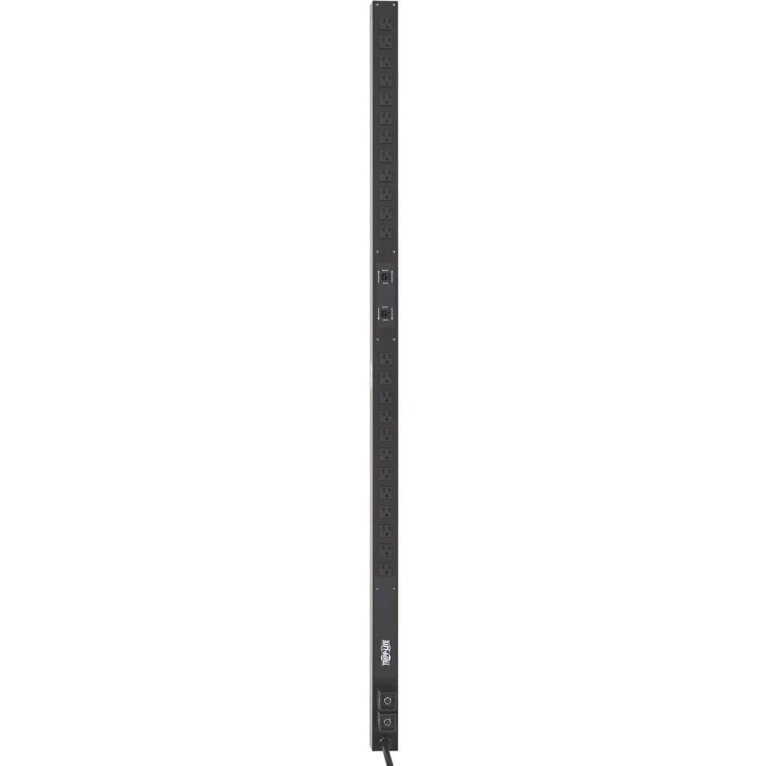 PDU medido Tripp Lite, 30A, 24 tomas (5-15/20R), 120V, enchufe L5-30P, cable de 3 m, alimentación vertical para rack 0U (PDUMV30)