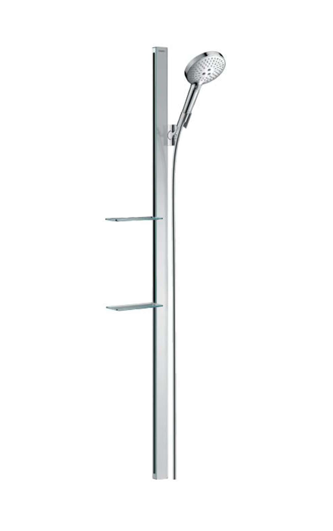 Set de ducha Raindance Select S 120 hansgrohe con barra 150 cm y jabonera 27646000