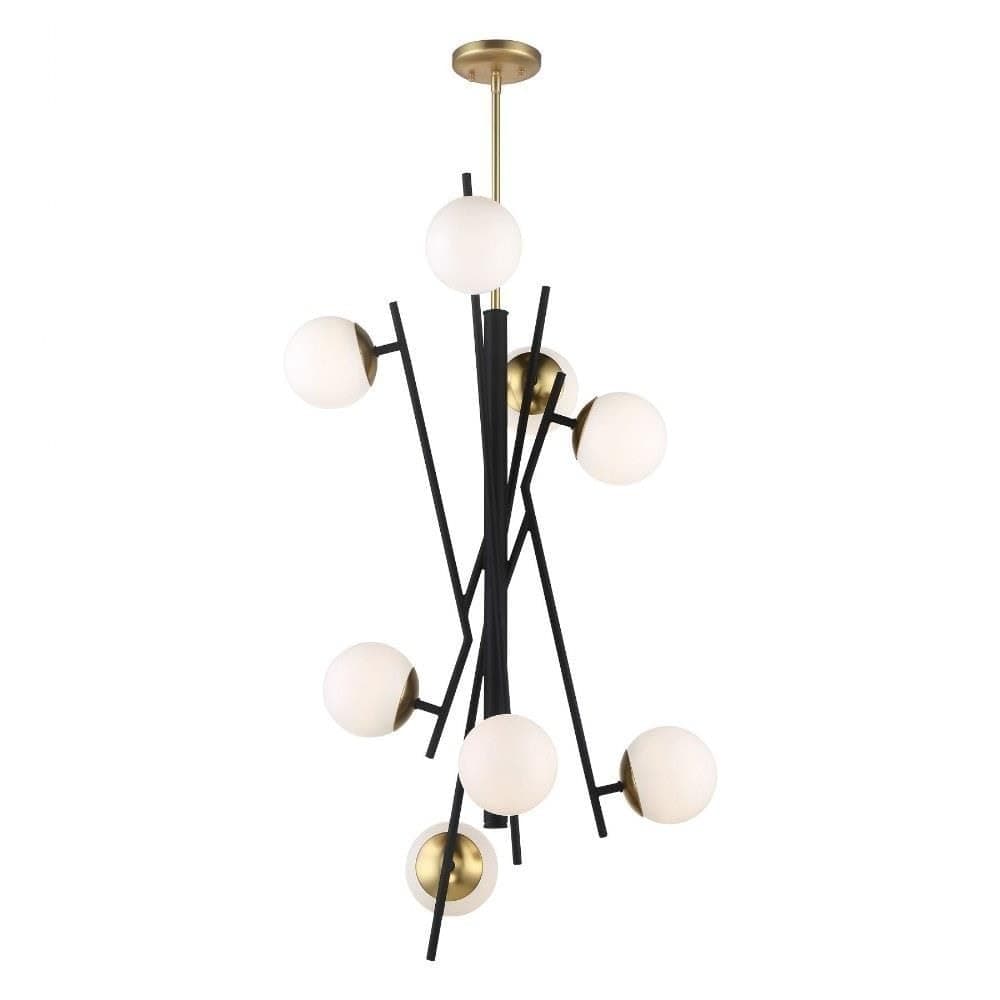 George Kovacs P359-618-L Lámpara colgante Alluria de 8 luces LED, Weathered Black