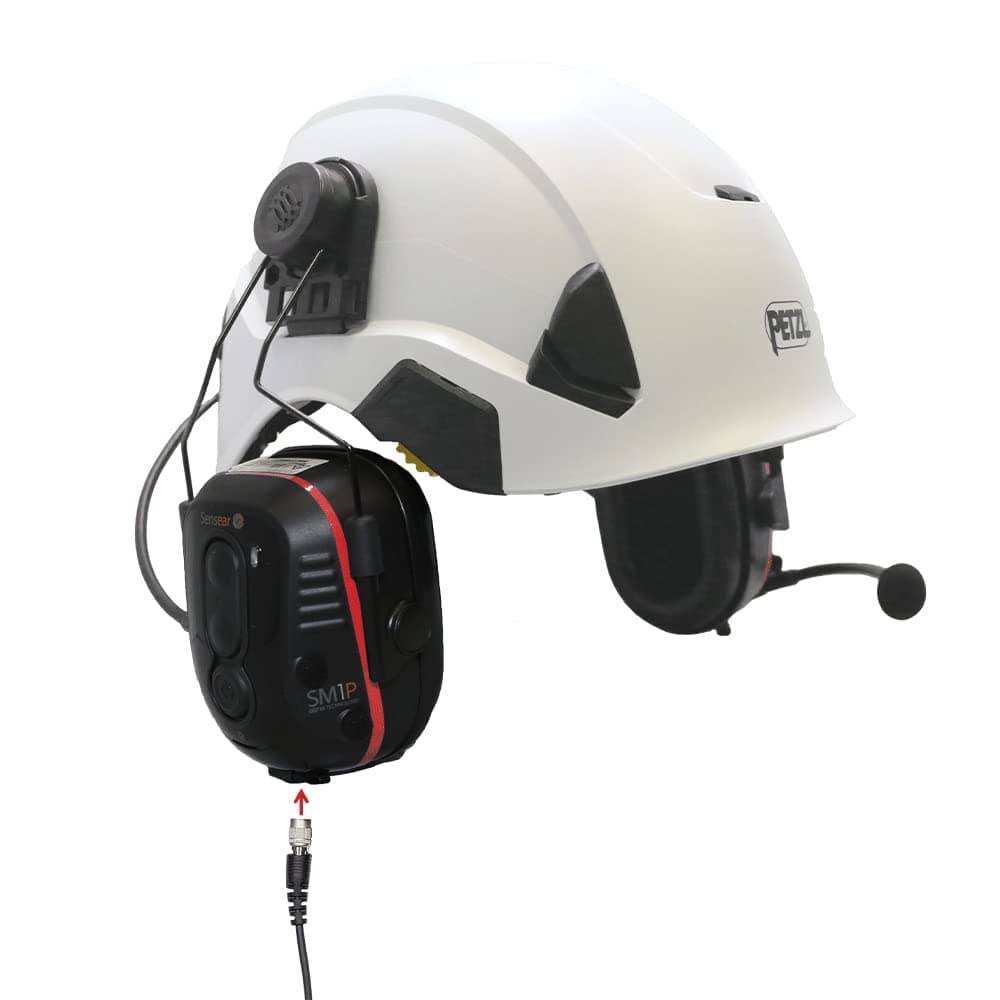 Sensear SM1P-IS Headset Industrial Inalámbrico Intrínsecamente Seguro, Montaje en Casco SM1PHIS02