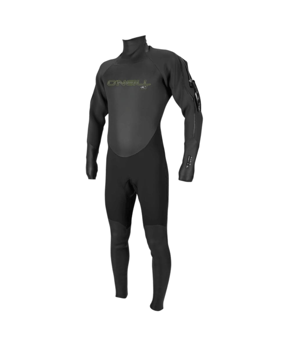O'Neill Fluid 3mm Neoprene Drysuit para Hombre, Negro/Graphite, Large 4921