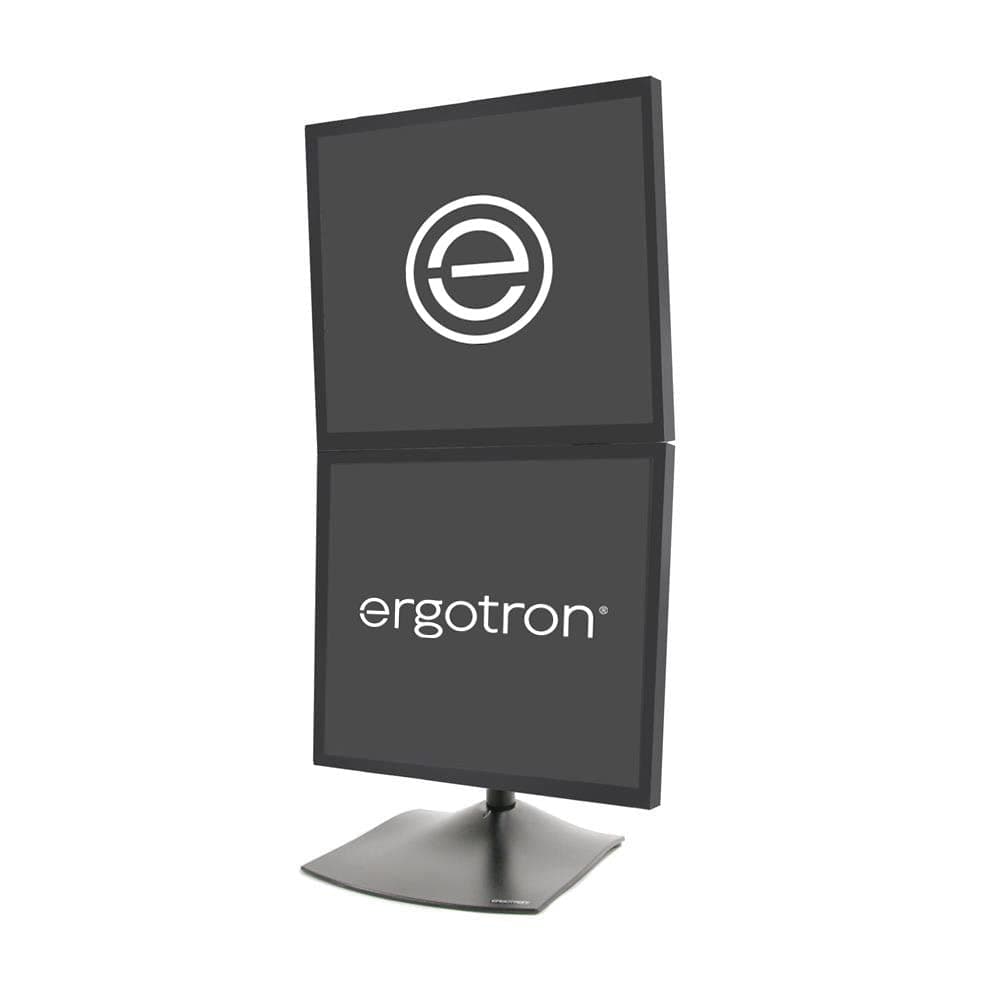 Ergotron DS100 Soporte Dual para Monitores en Escritorio - Montaje Vertical (hasta 27") 33-091-200