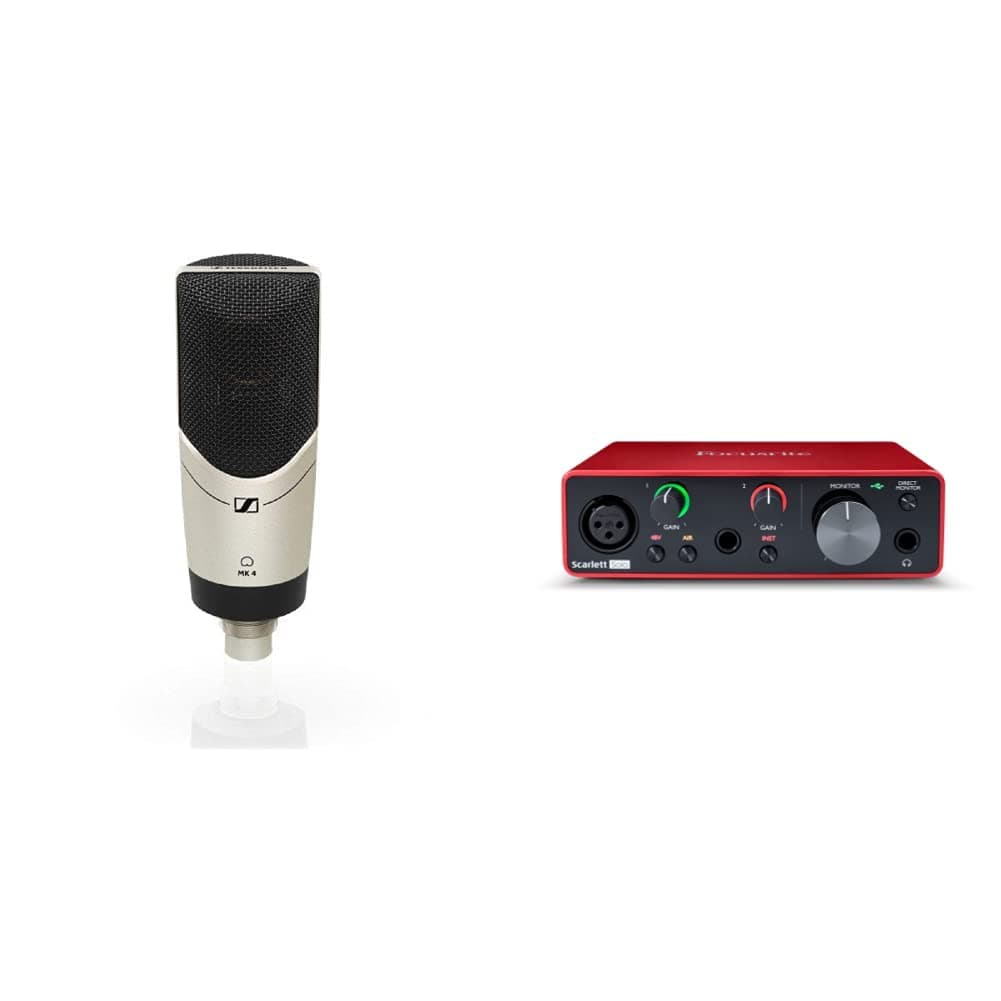 Sennheiser MK 4 Condenser + Focusrite Scarlett Solo 3rd Gen - Combo de Grabación