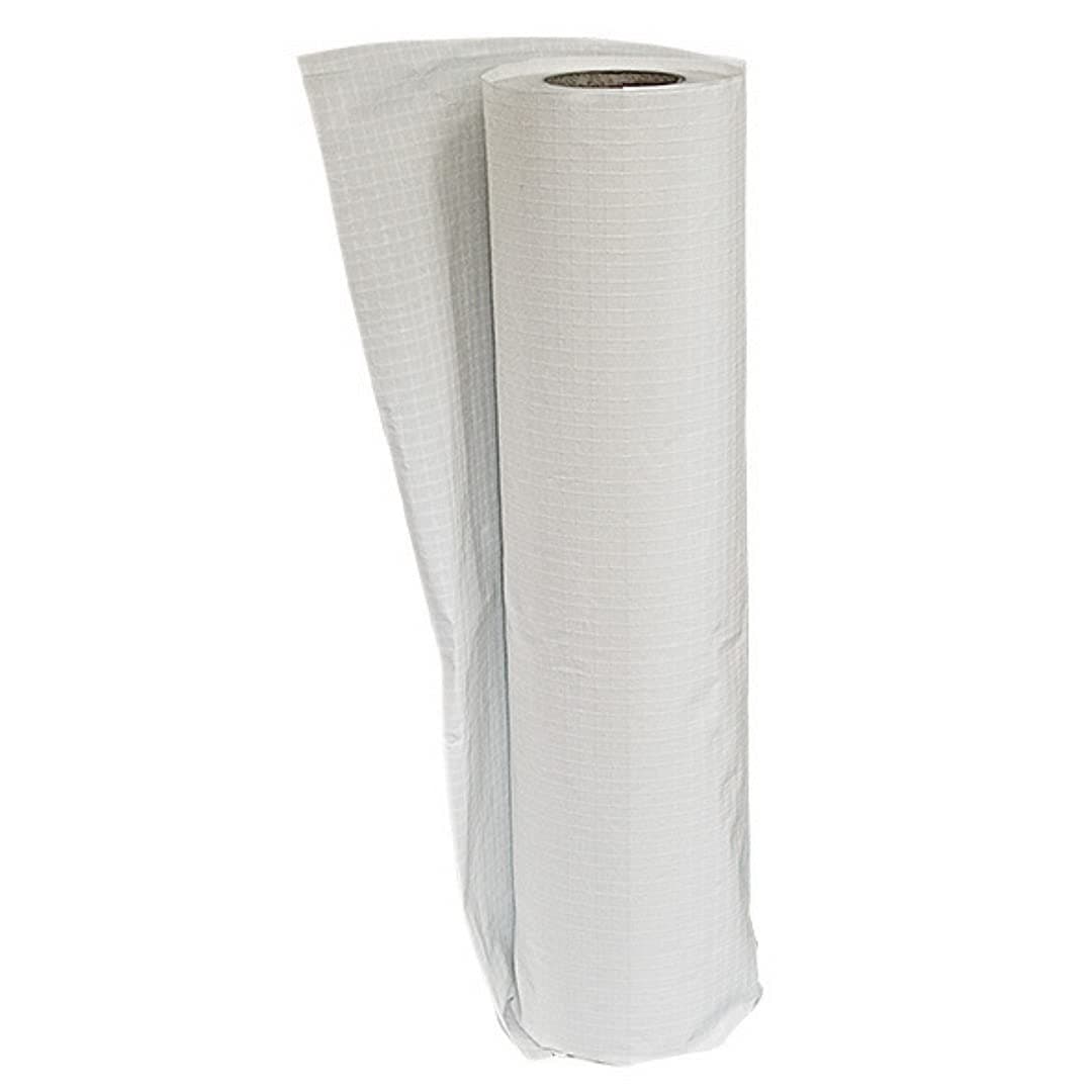 Farm Plastic Supply Suministro de Plástico para Granjas - Lámina Plástica Blanca Reforzada con Cuerda Dura Skrim - 20 Mil - (18' x 150') - Extremadamente Duradera, Impermeable, Barrera de Vapor de Polietileno para Construcción