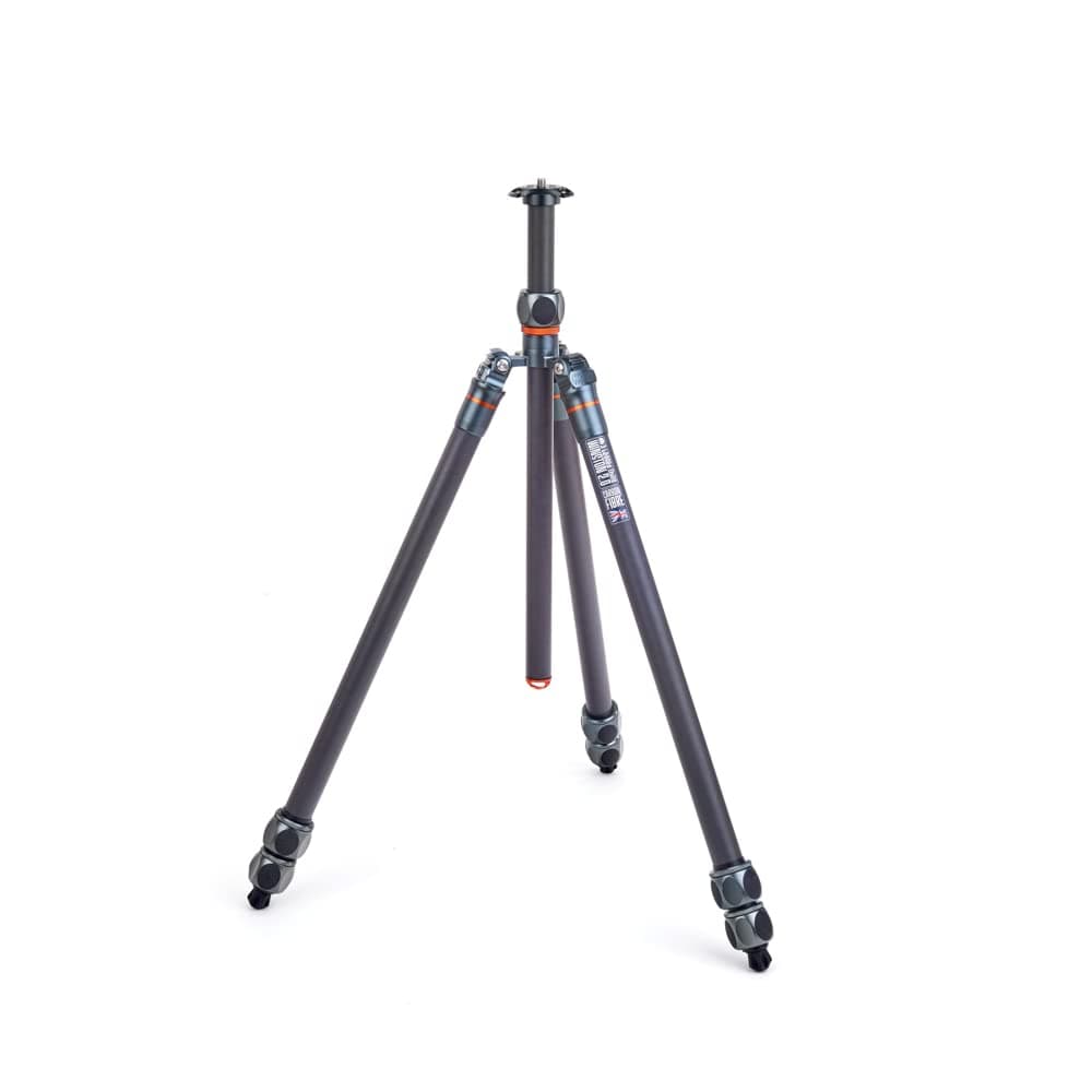 3 Legged Thing Pro Range 2.0 Winston 2.0 Sistema de Trípode de Fibra de Carbono - Trípode Ajustable para Cámara con 3 Patas Desmontables Plegables para Conversión a Monopod - Gris Pizarra Metálico (WINSTONGREY2)