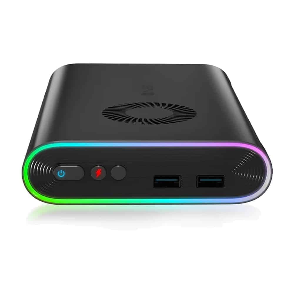 ONEXPLAYER ONEXGPU eGPU Dock: Nuevo hardware - Sin coil whine, soporte Oculink, AMD Radeon RX 7600M XT, 8GB GDDR6, cargador de 300W, USB-C 4.0, salida para cuatro monitores, juego en 4K - Primera eGPU portátil del mundo con almacenamiento