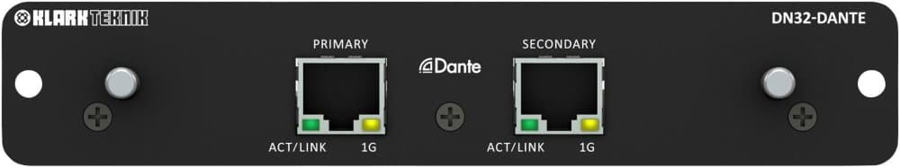Gentner ALS Módulo de Expansión Audinate Dante de 32 Canales Klark Teknik para Consolas Digitales Midas y Behringer 000-BIT00-00010