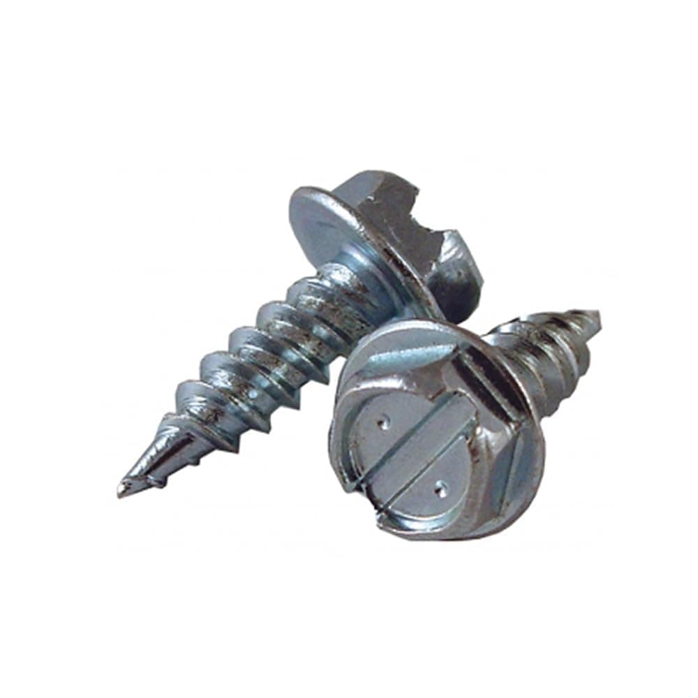 Tornillos autoperforantes Malco Zip-in 7x1/2, cabeza hexagonal con arandela ranurada 1/4", zincados (15000 unidades) HW7X1/2Z