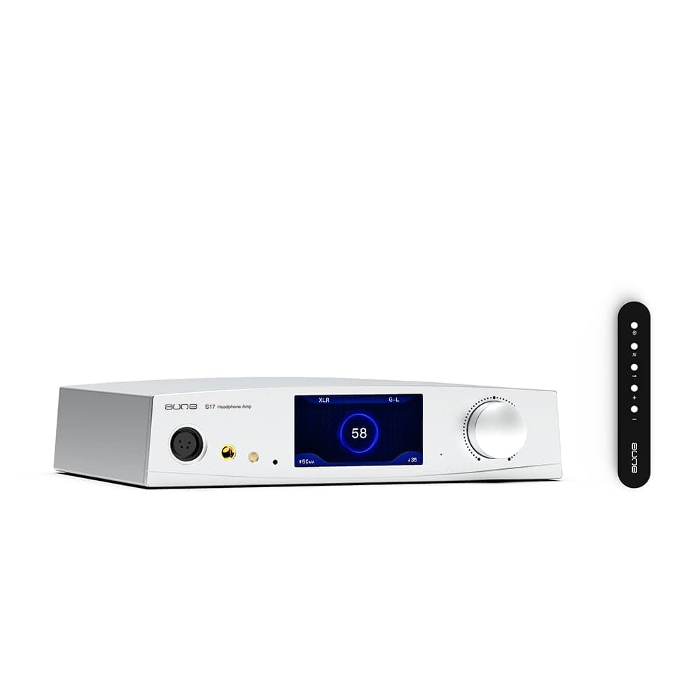Aune S17 Pro Amplificador para Auriculares, Preamp, Curva de Volumen Fina, Clase A Pura, Totalmente Discreto y Balanceado, Salida de Auriculares 6.35mm/XLR/4.4mm, Doble JFET, Salida Preamp XLR/RCA, para DAC/Altavoces/Audio Hogar
