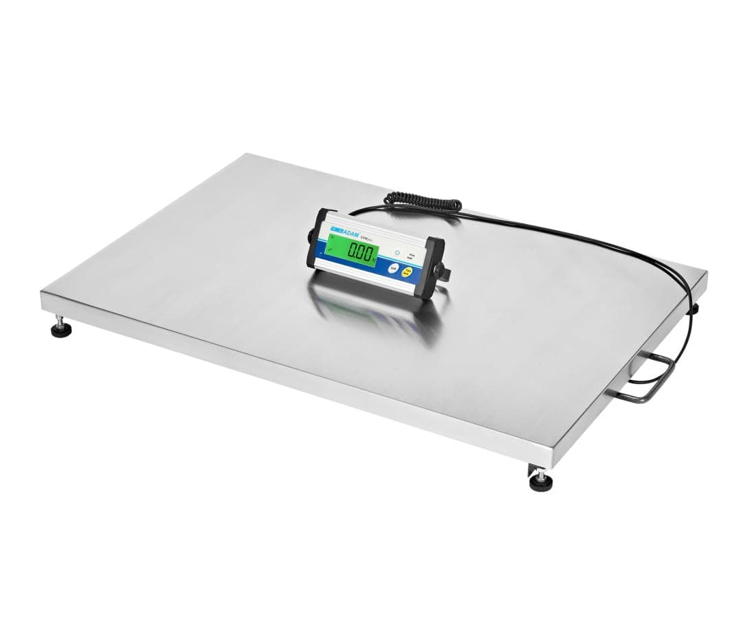 Báscula de plataforma grande Adam Equipment CPWplus 150L, capacidad 150 kg/330 lb, resolución 50 g/0.1 lb
