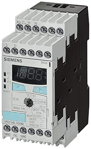 Siemens Relé de monitoreo de temperatura digital 45mm 2 umbrales 1 CO+1 NO 24VAC/VDC 3RS20 40-2GD50