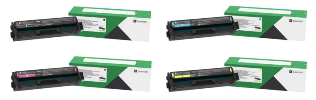 Lexmark C331HC0 C331HK0 C331HM0 C331HY0 Juego de cartuchos de tóner de alto rendimiento CMYK para C3326 MC3326 BND02225