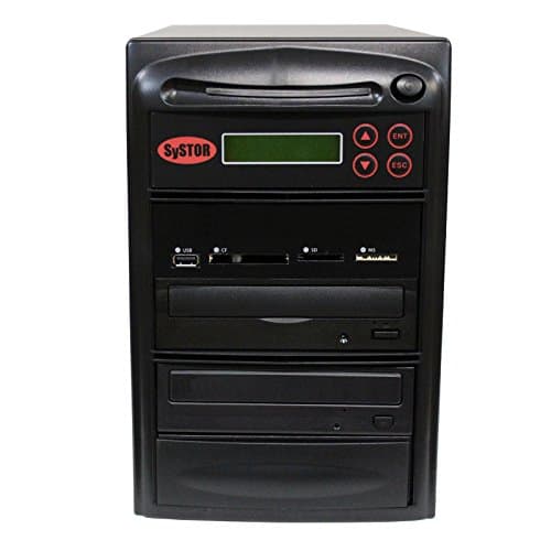 Centro de Respaldo Multimedia Systor + Duplicador SATA Blu-ray 1 a 1 - Hacer Copia de Seguridad de Diferentes Memorias Flash (USB/SD/CF/MS/MMC) a CD/DVD/BD/BD-R/BDXL (BD-MBC-1)